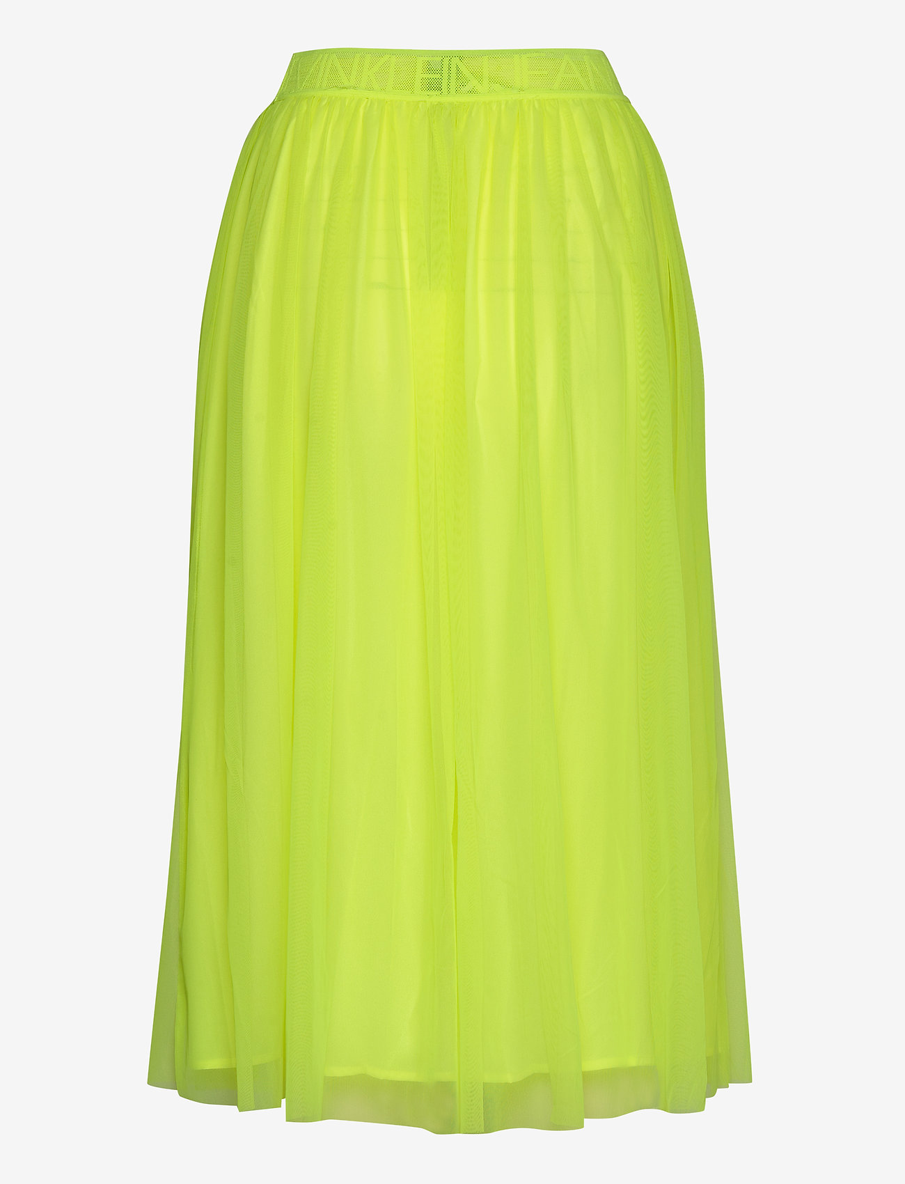 calvin klein yellow denim skirt