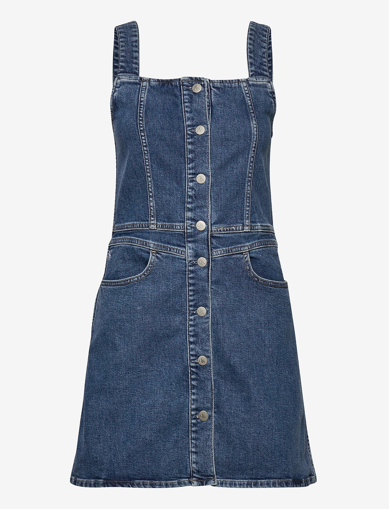 Calvin Klein Jeans Button Down Tank Dress - Short Dresses | Boozt.com