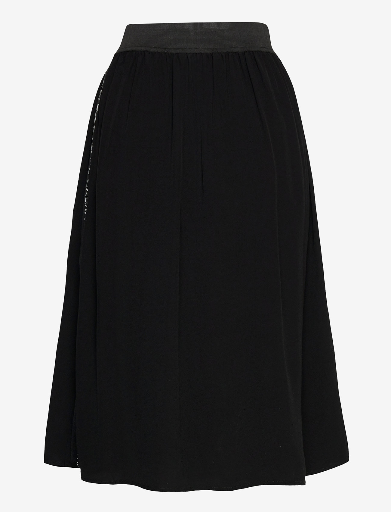 Calvin Klein Jeans Outline Logo Drapey Skirt (Ck Black) - 350 kr