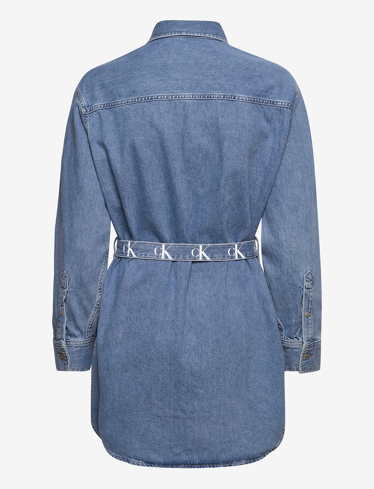 Calvin Klein Jeans - RELAXED SHIRT DRESS - shirt dresses - denim medium - 1