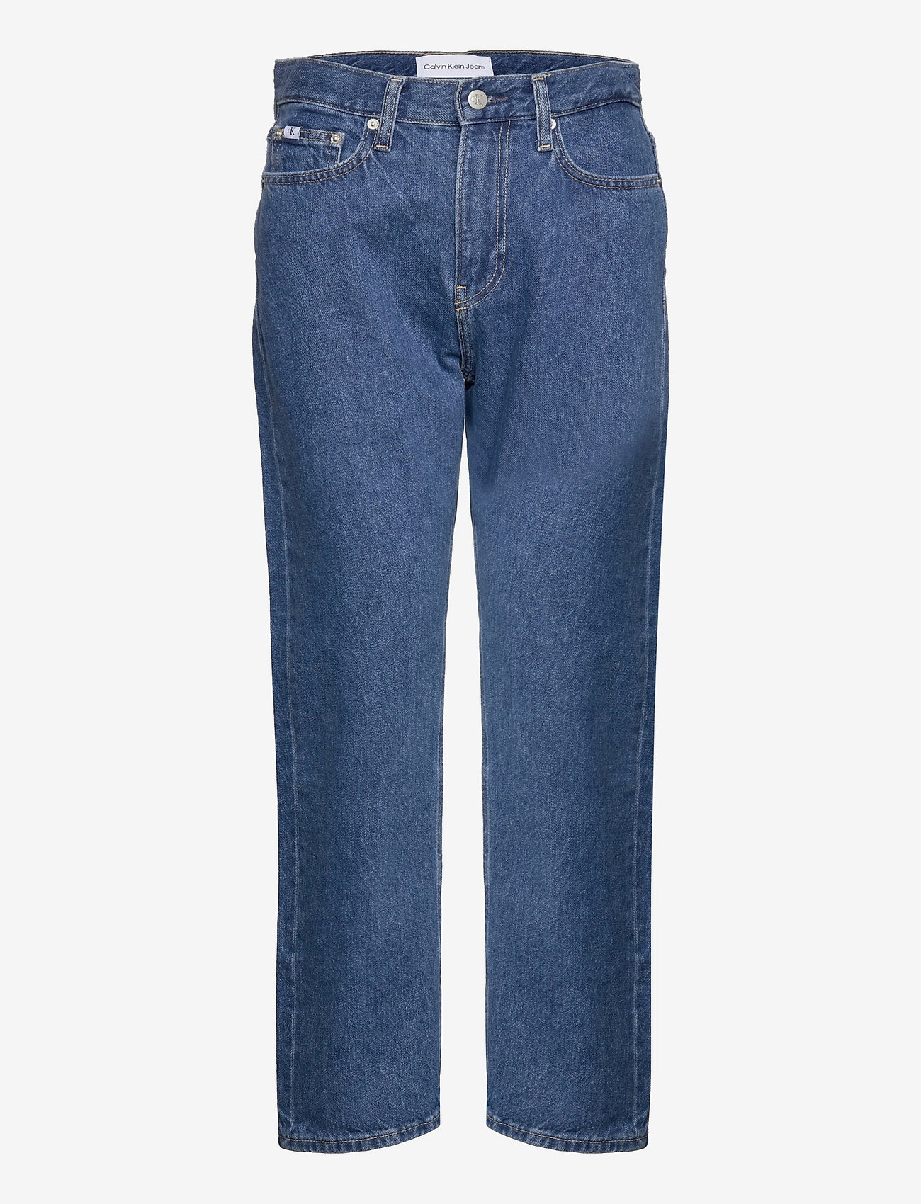 calvin klein jeans high rise straight ankle