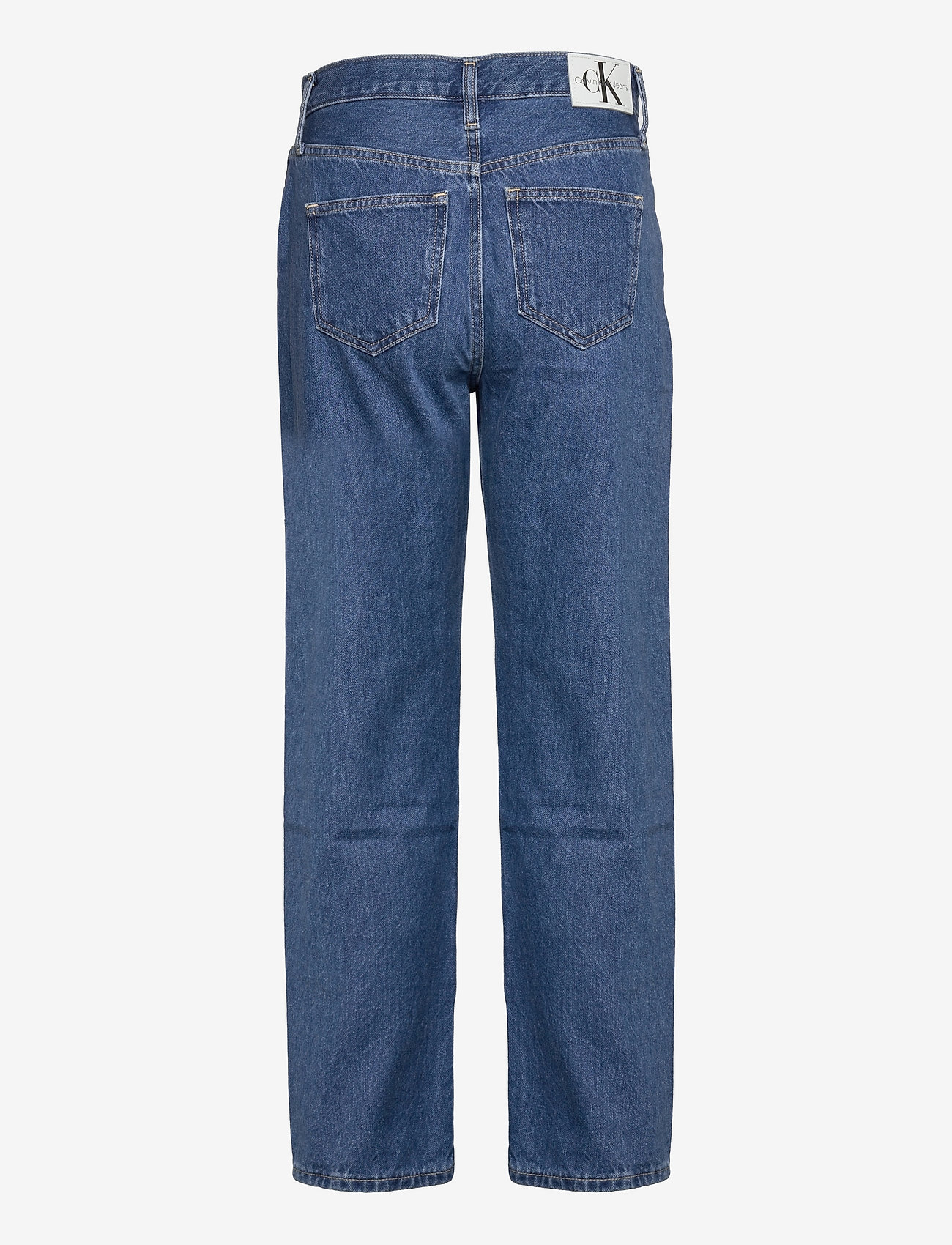 calvin klein jeans high rise straight ankle