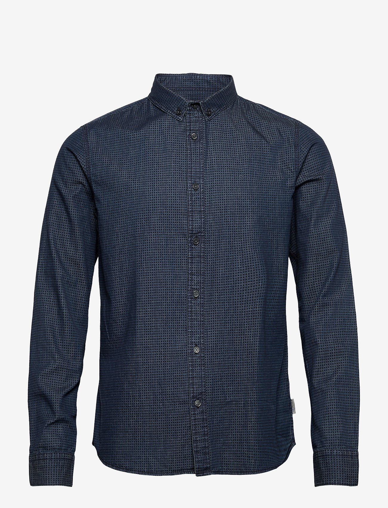 Calvin Klein Jeans Wilken Chambray Aop Shirt L/s (Dark Blue Indigo