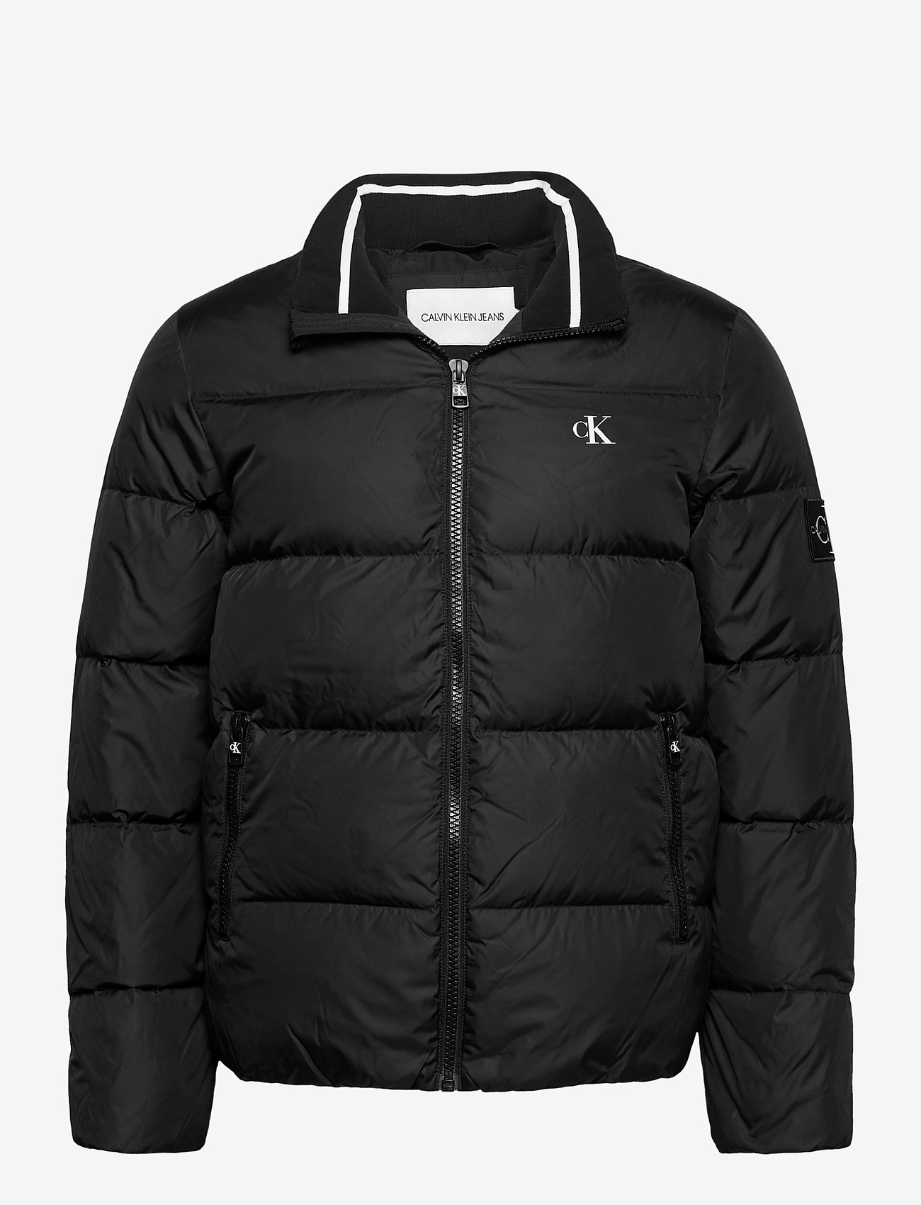 calvin klein black puffer jacket