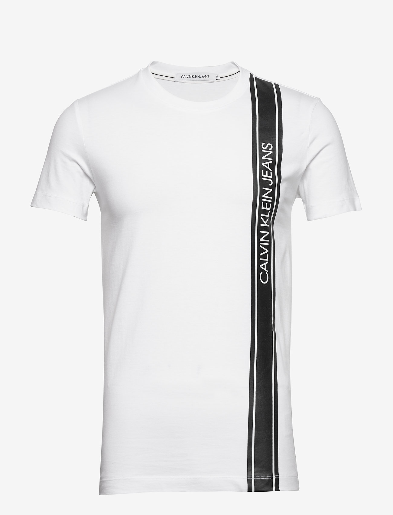 Vertical Logo Tape Tee (Bright White) (22.69 €) - Calvin Klein Jeans ...