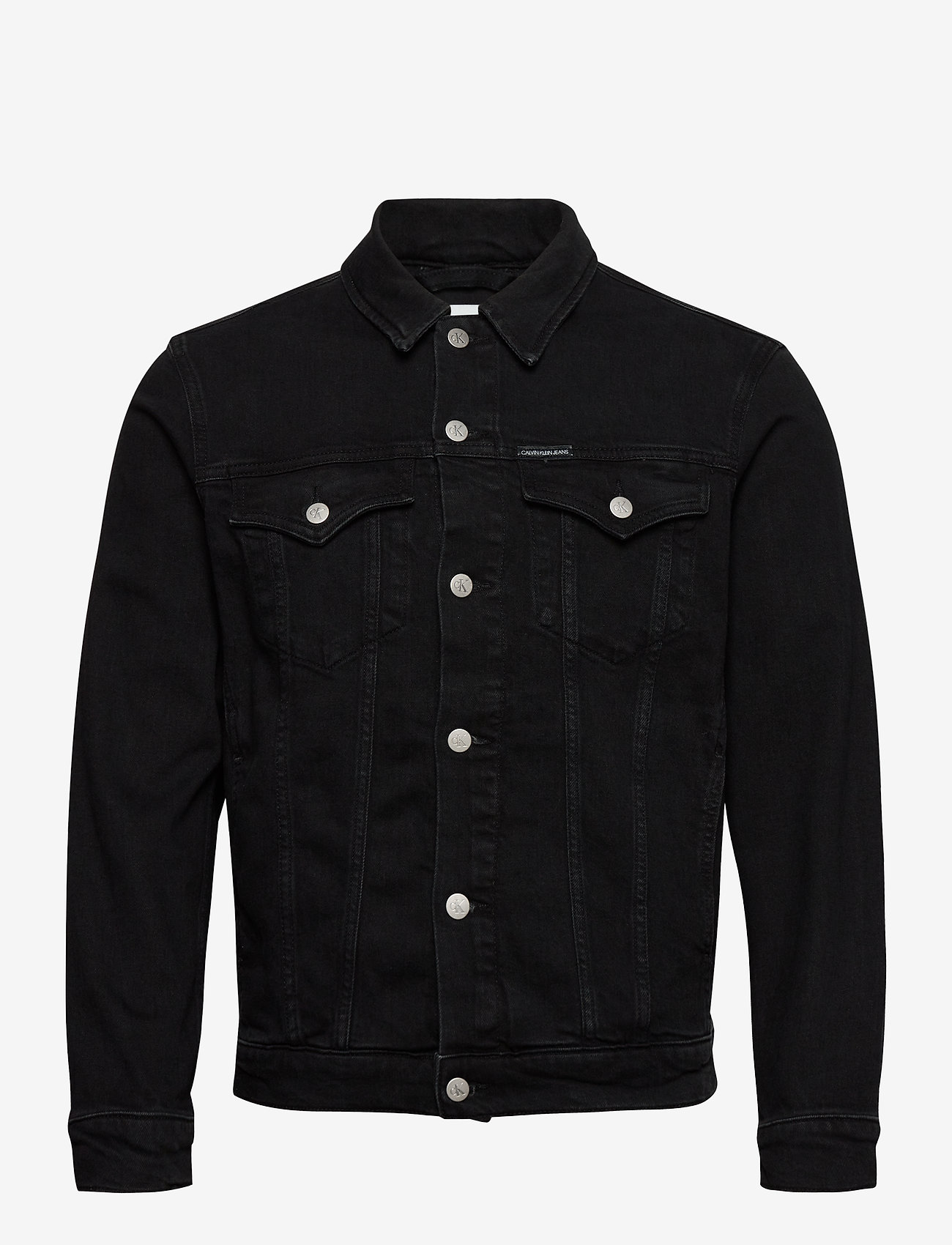 calvin klein black jean jacket
