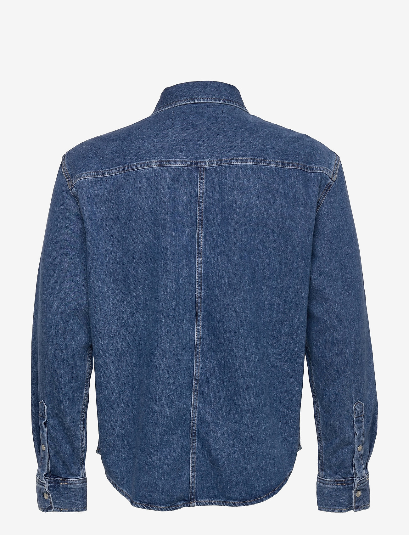 Calvin Klein Jeans - LINEAR DENIM SHIRT - hørskjorter - denim medium - 1
