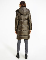 calvin klein down shiny long puffer