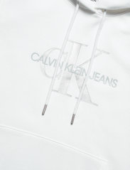 Calvin Klein Jeans - GLOSSY MONOGRAM HOODIE - sporta džemperi un džemperi ar kapuci - bright white - 4