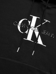 Calvin Klein Jeans - GLOSSY MONOGRAM HOODIE - sporta džemperi un džemperi ar kapuci - ck black - 4