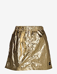 gold short skirt