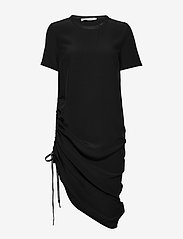 calvin klein black midi dress