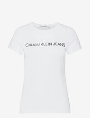 Calvin Klein Jeans - INSTITUTIONAL LOGO 2-PACK TEE - t-shirts - bright white/ck black - 2