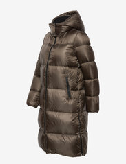 calvin klein down shiny long puffer