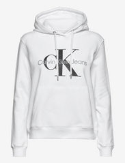 Calvin Klein Jeans - CORE MONOGRAM HOODIE - hoodies - bright white - 0
