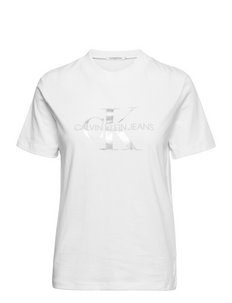 Calvin Klein Jeans Glossy Monogram Tee - T-shirts | Boozt.com