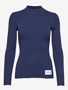 ICONIC RIB CREW NECK - MEDIEVAL BLUE