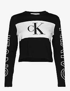 calvin klein multi logo puffer