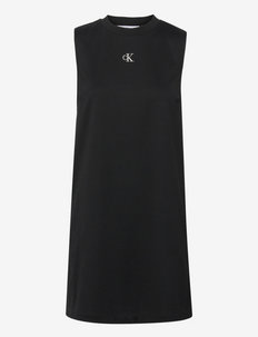 CK SLEEVELESS MILANO DRESS - summer dresses - ck black