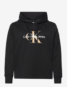 PLUS SEASONAL MONOGRAM HOODIE - hoodies - ck black