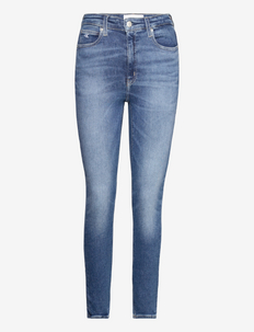 HIGH RISE SKINNY ANKLE - skinny jeans - denim medium