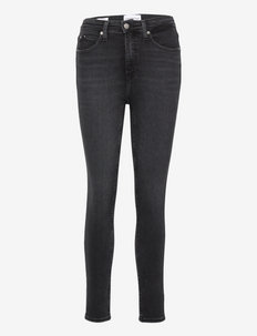 HIGH RISE SUPER SKINNY ANKLE - skinny jeans - denim black
