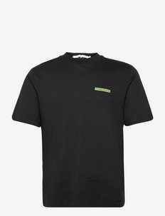 MICRO FLOCK BOX TEE - t-shirts basiques - ck black