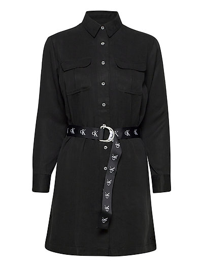 Utility Shirt Dress Kleid Knielang Schwarz CALVIN KLEIN JEANS | CALVIN KLEIN SALE Utility Shirt Dress Kleid Knielang Schwarz CALVIN KLEIN JEANS | CALVIN KLEIN SALE