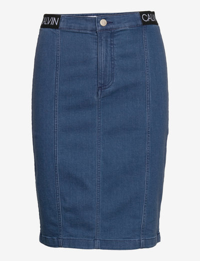 calvin klein indigo skirt