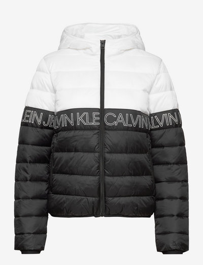 calvin klein outline logo jacket