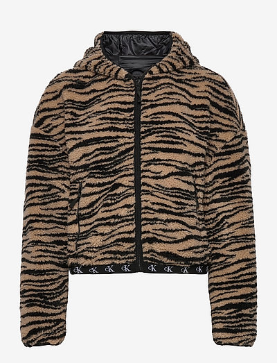 Calvin Klein Jeans Zebra Sherpa Jacket 