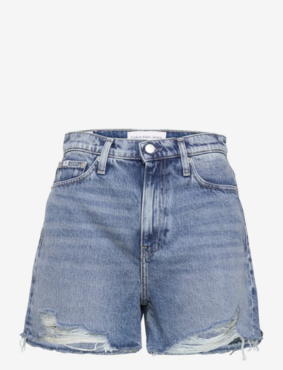 MOM SHORT - jeansshorts - denim medium