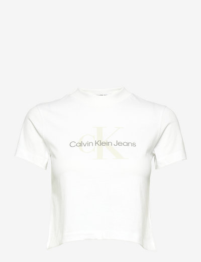SEASONAL MONOGRAM BABY TEE - t-shirts - bright white