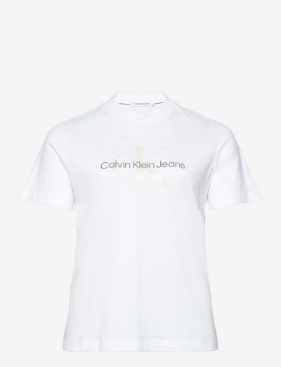 PLUS SEASONAL MONOGRAM TEE - t-shirts - bright white
