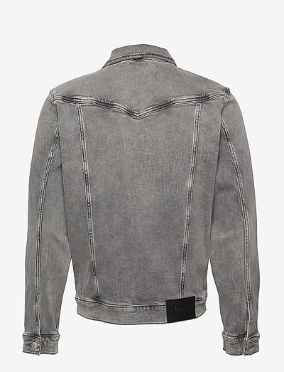 Calvin Klein Jeans Foundation Slim Denim Jacket Men, Bleached Grafitti |  Graffitishop
