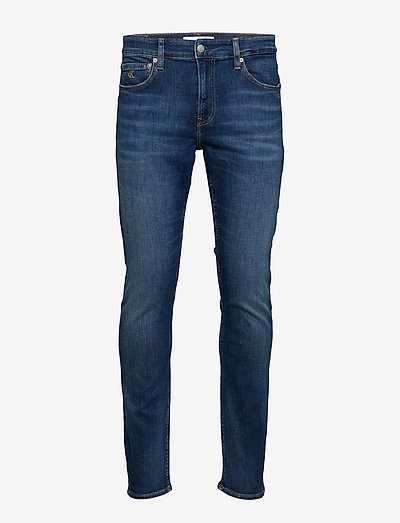 CKJ 026 SLIM - džinsa bikses ar tievām starām - da142 mid blue