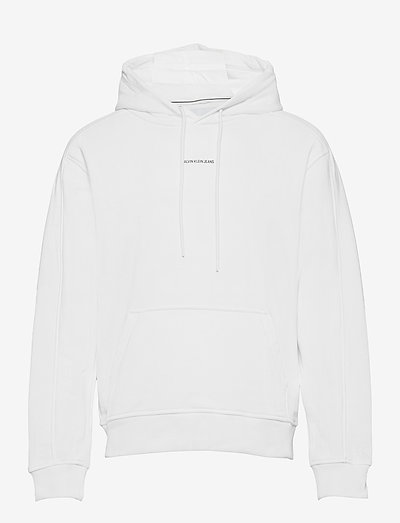 MICRO BRANDING HOODIE - hoodies - bright white