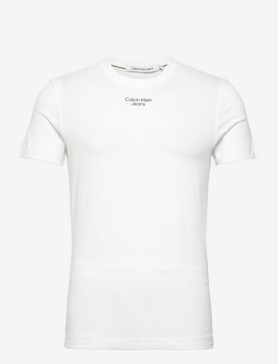 STACKED LOGO TEE - basic t-shirts - bright white