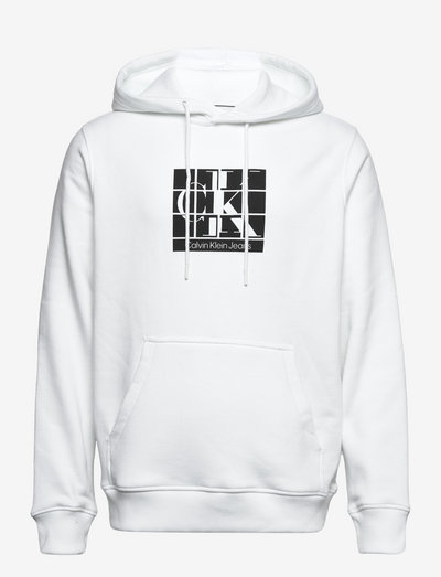 SCATTERED URBAN GRAPHIC HOODIE - hoodies - bright white