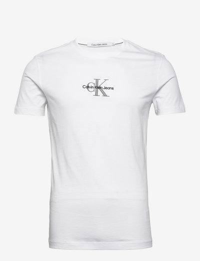 MONOLOGO TEE - kortärmade t-shirts - bright white