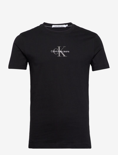 MONOLOGO TEE - kortärmade t-shirts - ck black