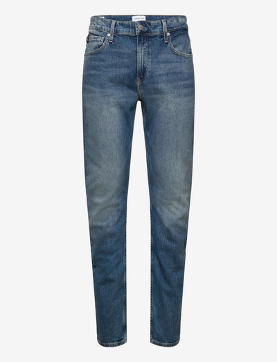 SLIM TAPER - džinsa bikses ar tievām starām - denim medium
