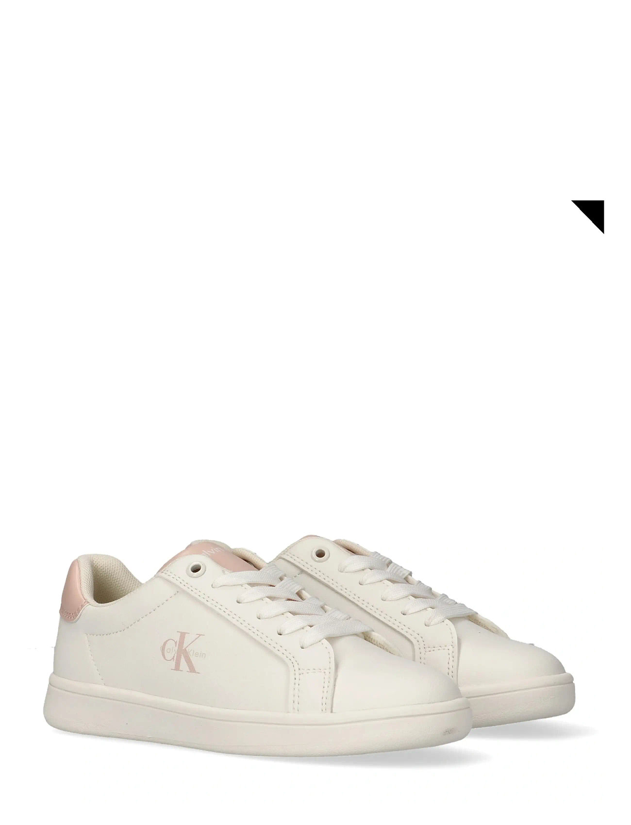 Calvin Klein Calvin Klein Low Cut Lace-Up Sneaker, 31, White, Sneakers > Sneakers Med Lav Top, Børn