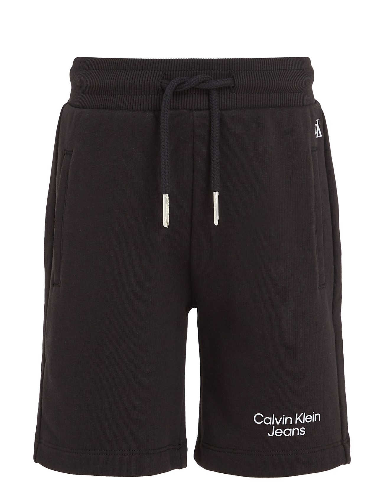 Ckj Stack Logo Jogger Shorts Bottoms Shorts Black Calvin Klein