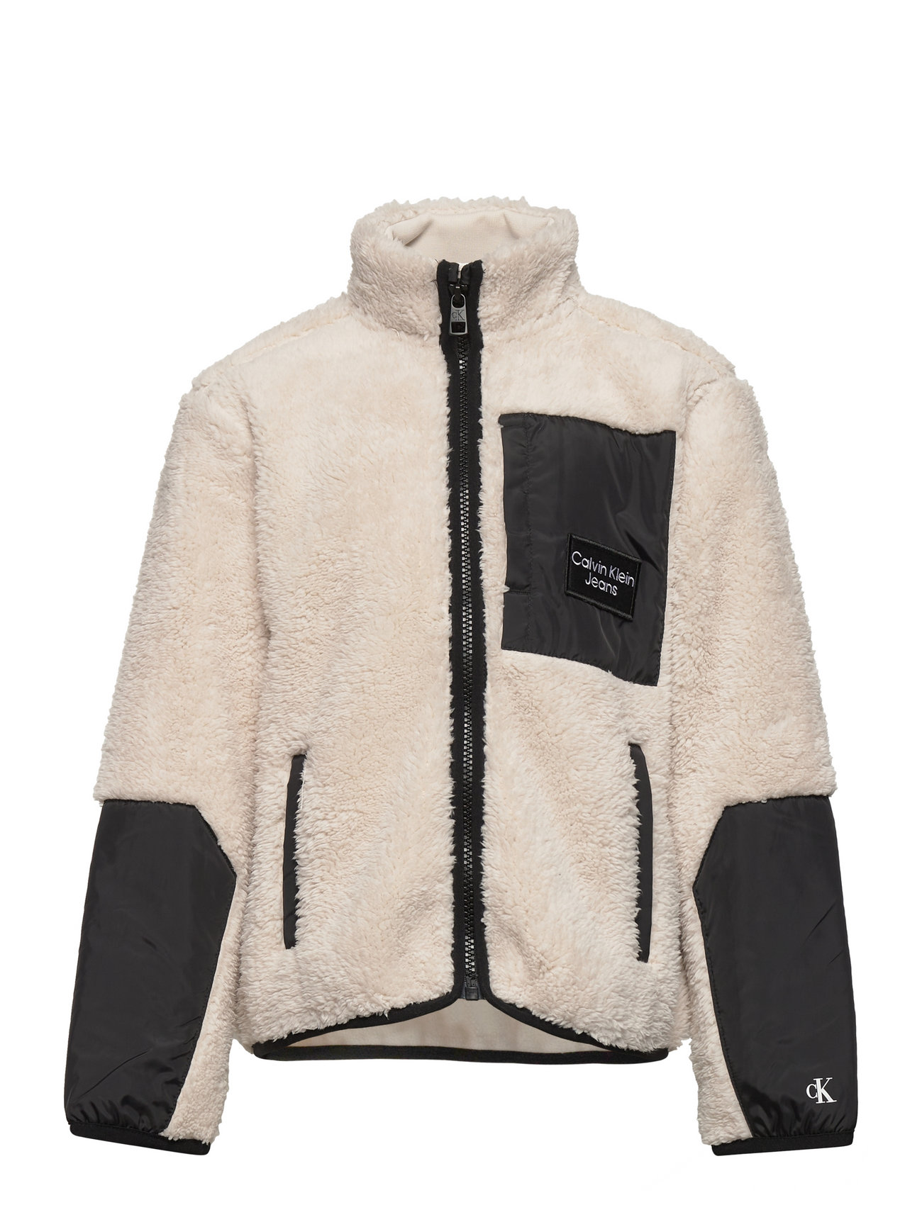 Calvin Klein Sherpa Mix Media Zip Through  €. Buy Jackets from Calvin  Klein online at . Fast delivery and easy returns