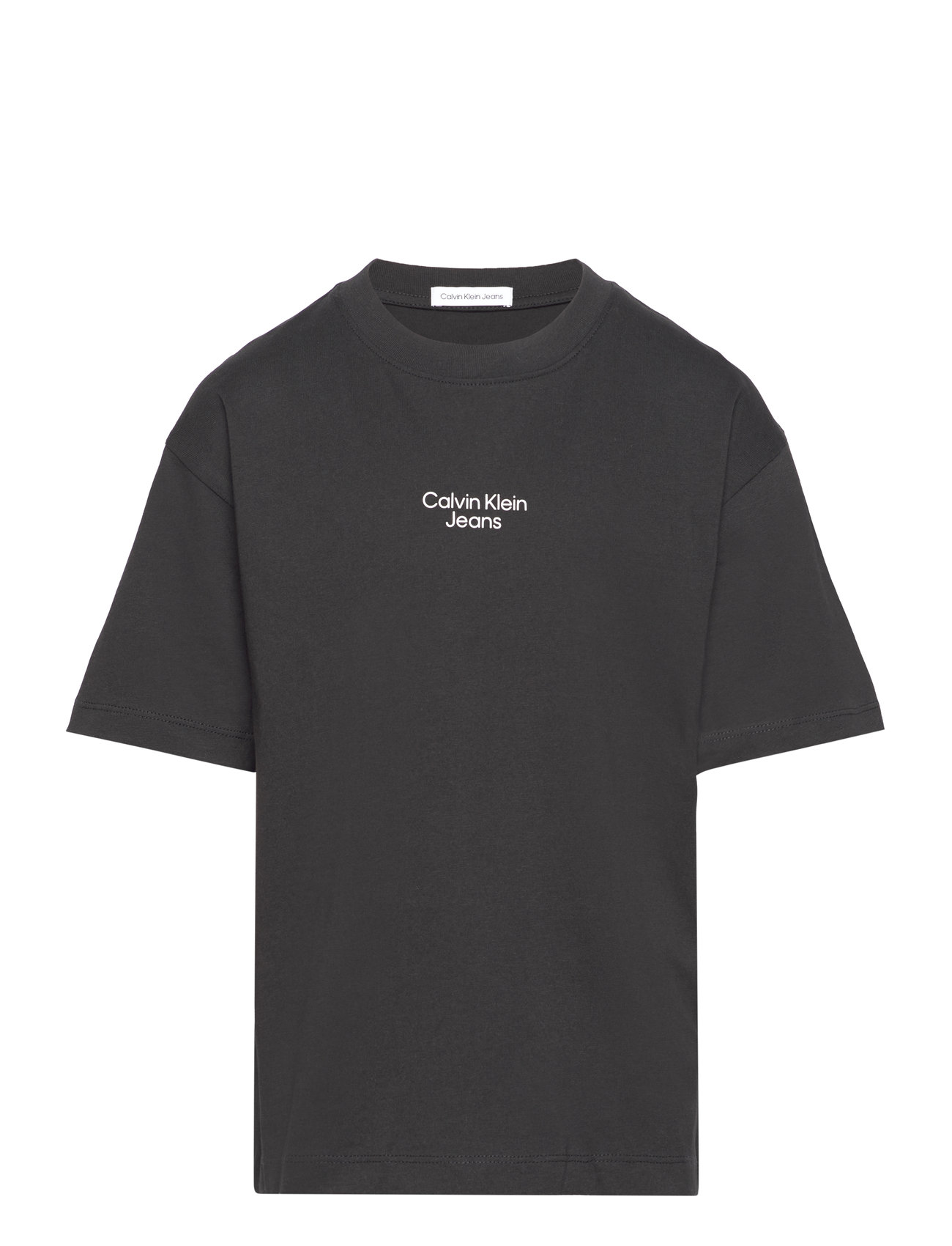 Serenity Back Print Rlxd T-Shirt Tops T-shirts Short-sleeved Black Calvin Klein