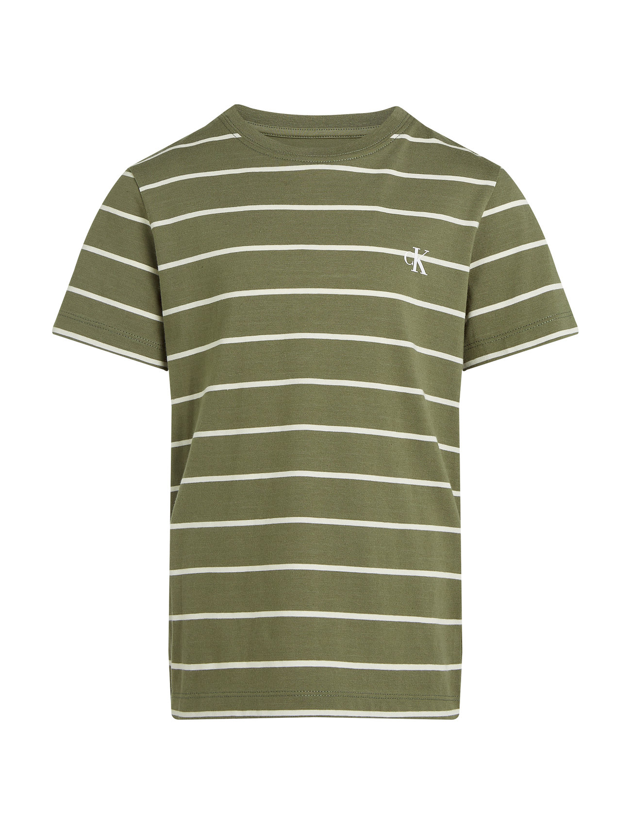 Calvin Klein 2P Striped T-Shirts Grön