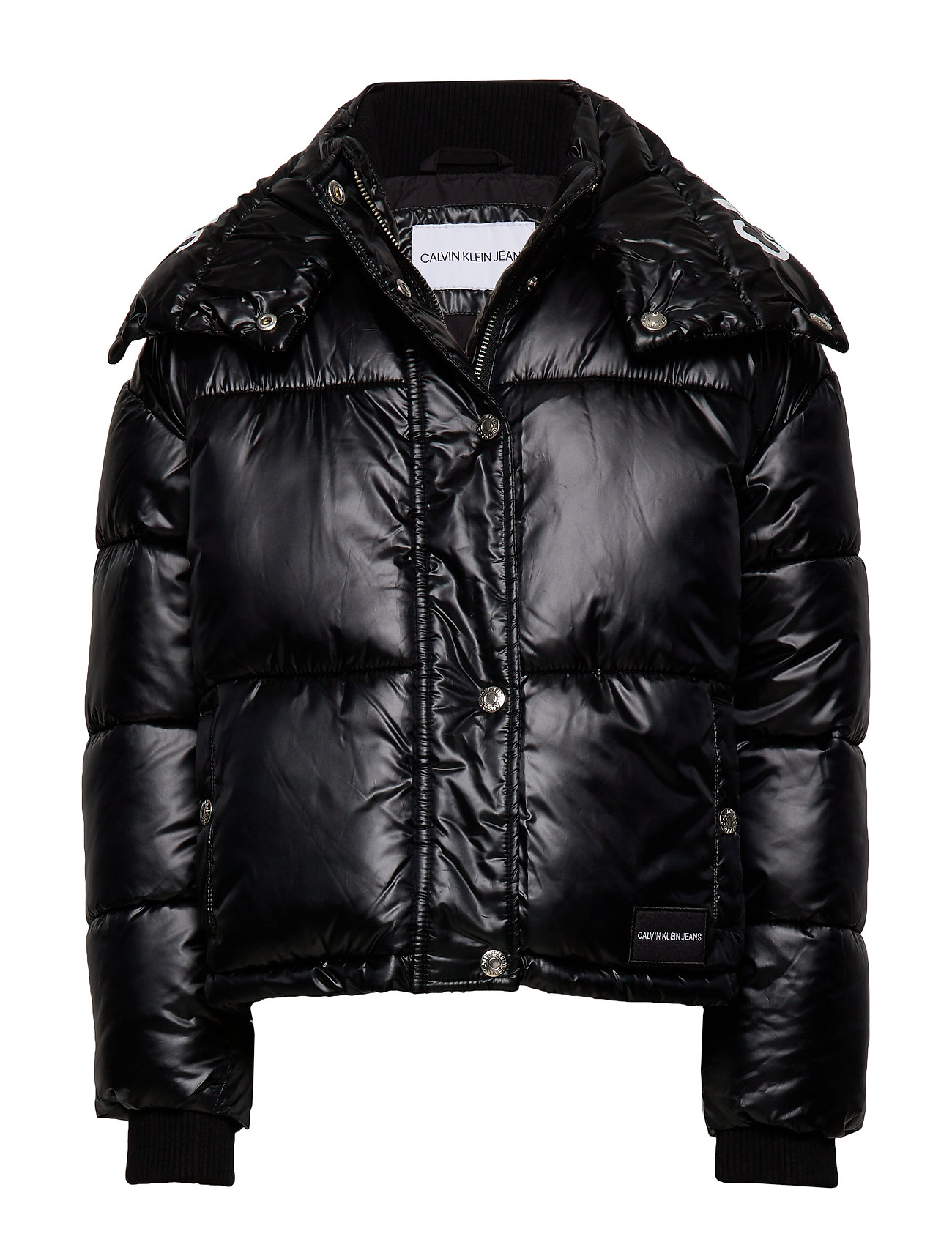 calvin klein black puffer jacket