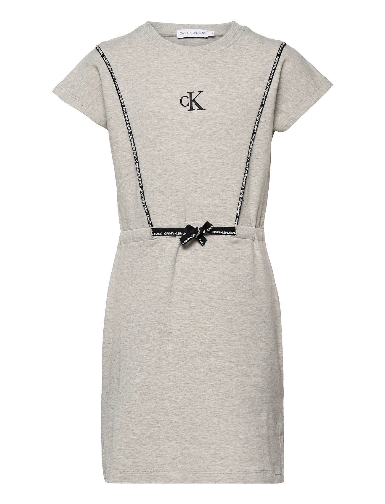 Calvin Klein kjoler – Dress With Piping Detail Calvin Klein til i Grå - Pashion.dk