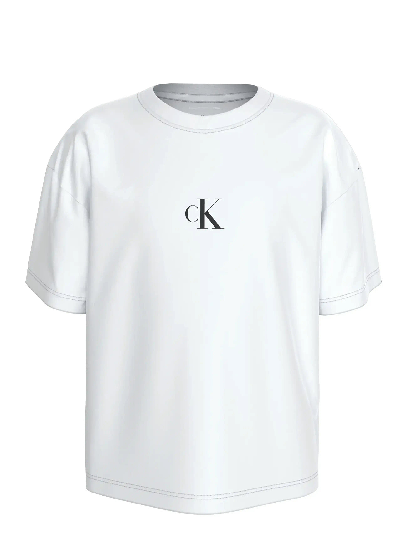 CALVIN KLEIN Ck Logo Boxy T-Shirt Weiß - 170 - Kinder